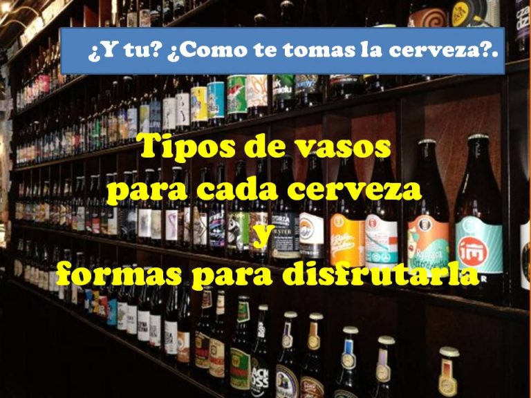 Tipos de vasos para cada cerveza